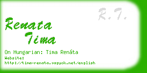 renata tima business card